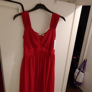 Red goddess dress size medium